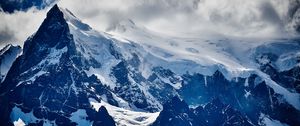 Превью обои горы, вершина, снег