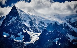 Превью обои горы, вершина, снег