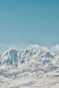 Превью обои горы, вершина, заснеженный