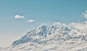 Превью обои горы, вершина, заснеженный