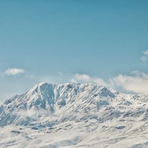 Превью обои горы, вершина, заснеженный