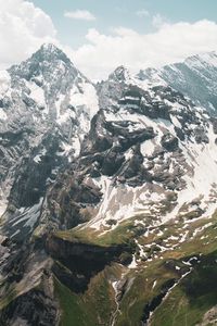 Превью обои горы, вершины, пейзаж, швейцария