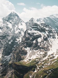 Превью обои горы, вершины, пейзаж, швейцария