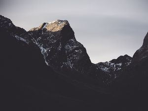 Превью обои горы, вершины, снег