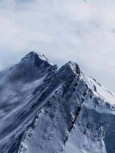 Превью обои горы, вершины, снег