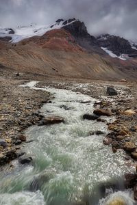 Превью обои горы, вода, ручей, пейзаж