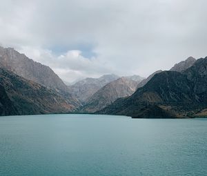 Превью обои горы, залив, вода, пейзаж, природа