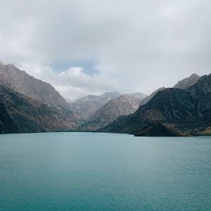 Превью обои горы, залив, вода, пейзаж, природа