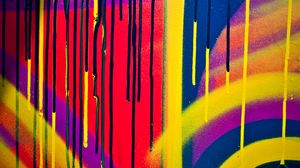 Превью обои граффити, краска, потеки, разноцветный, яркий, абстракция