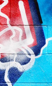 Превью обои граффити, стена, краска, разноцветный, текстура
