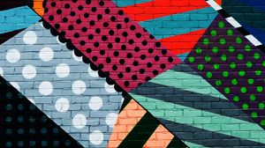 Превью обои граффити, стена, красочный, разноцветный, абстрактный