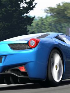 Превью обои gran turismo, ferrari 458, italia