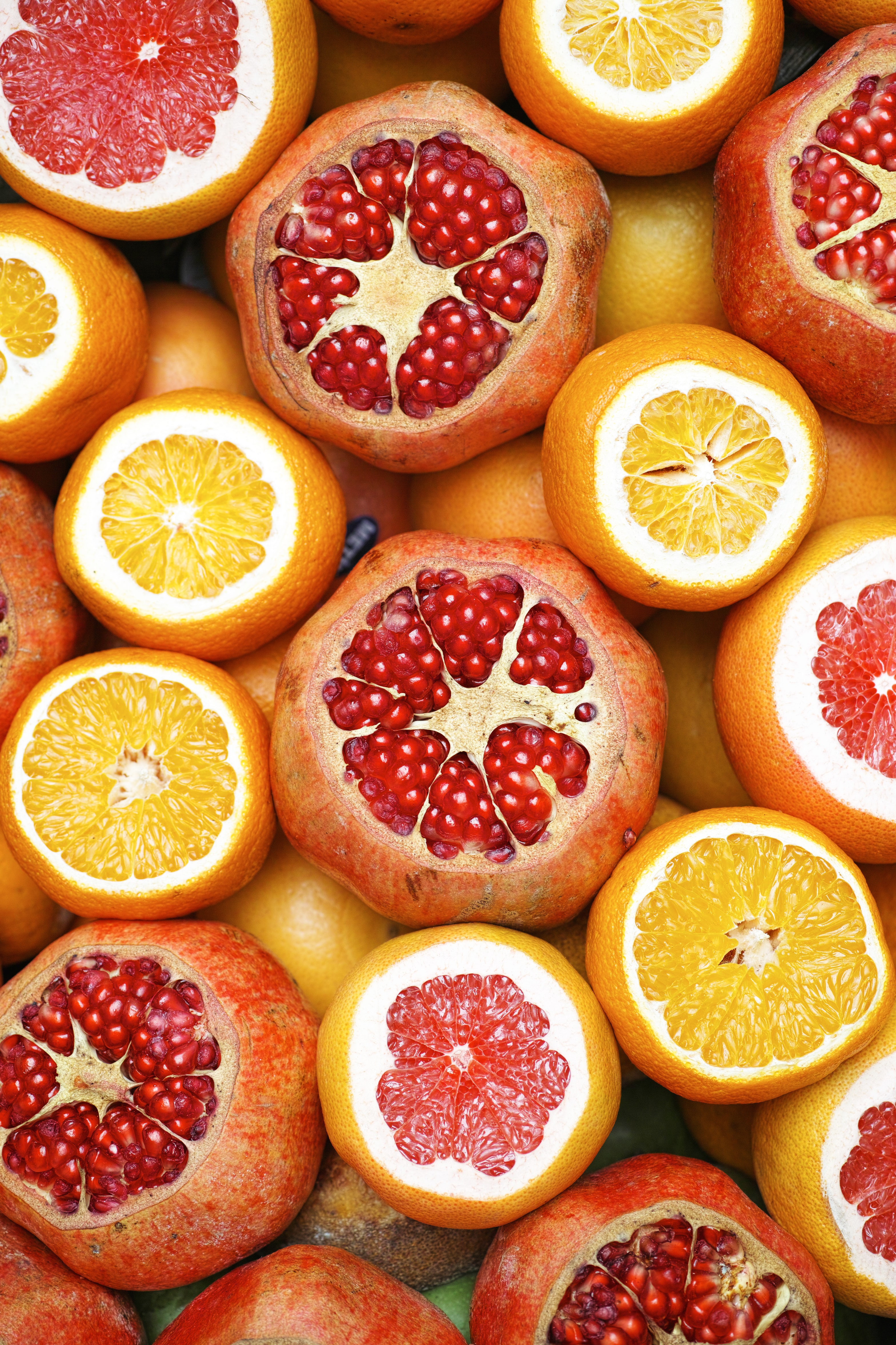 Гранат апельсин грейпфрут