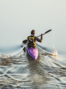 Превью обои гребля, спорт, спортсмены, вода