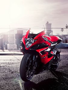 Превью обои gsx-r, сузуки, motorcycle, suzuki, красный, 1000