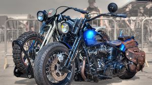 Превью обои harley-davidson, байк, мотоцикл, стиль, байкеры