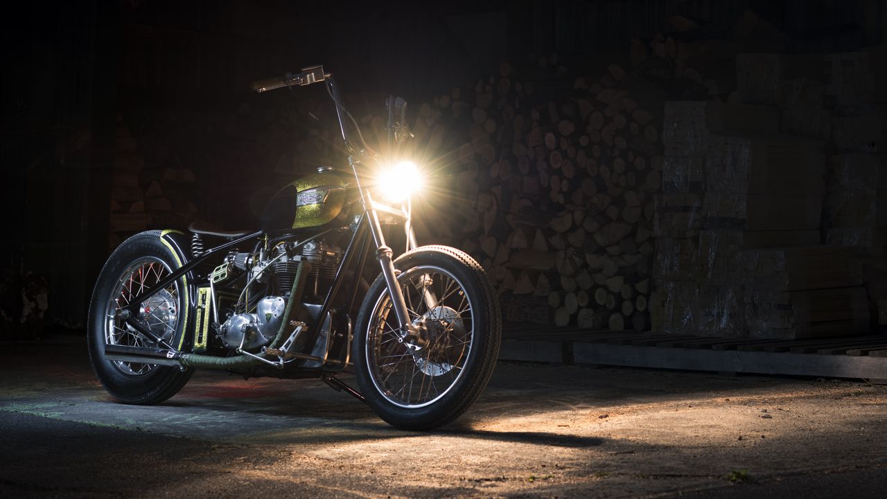 Обои harley davidson, мотоцикл, байк, свет
