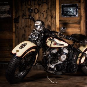 Превью обои harley davidson, мотоцикл, стиль