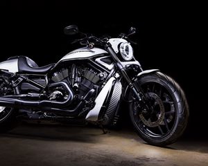 Превью обои harley-davidson, байк, мотоцикл, вид сбоку