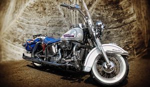 Превью обои harley-davidson, hdr, мотоцикл