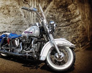 Превью обои harley-davidson, hdr, мотоцикл