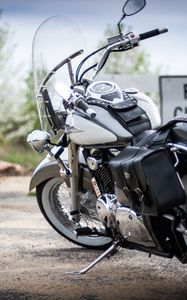 Превью обои harley-davidson, мотоцикл, байк, размытие