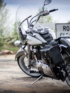 Превью обои harley-davidson, мотоцикл, байк, размытие