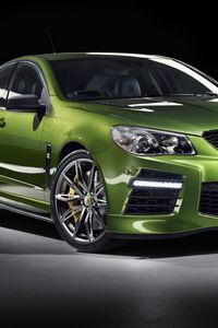 Превью обои holden, commodore, hsv, gen-f2, зеленый, вид сбоку