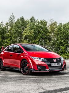 Превью обои honda, civic, type r, вид сбоку