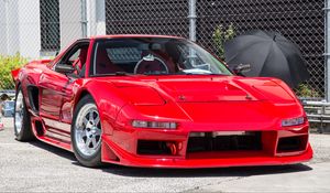 Превью обои honda nsx, honda, автомобиль, красный