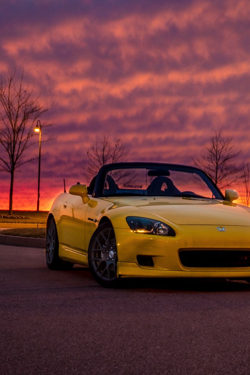 Honda s2000 желтая