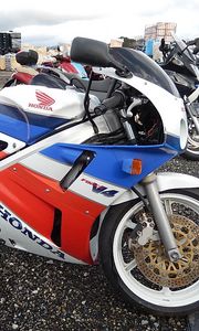 Превью обои honda vfr400r, honda, мотоцикл