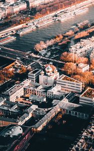 Превью обои храм, архитектура, город, здания, река