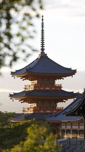 Превью обои храм, пагода, архитектура, япония