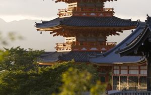 Превью обои храм, пагода, архитектура, япония