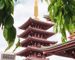 Превью обои храм, пагода, здание, архитектура, япония
