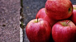 Превью обои яблоки, фрукты, спелый, еда