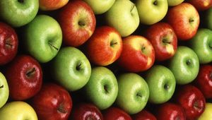 Превью обои яблоки, красные, зеленые, желтые, сорта