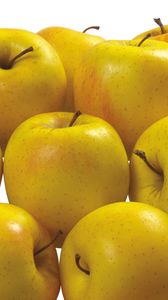 Превью обои яблоки, желтые, вкусные, фрукты, полезные