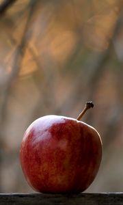 Превью обои яблоко, фрукт, красный, фокус