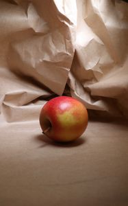Превью обои яблоко, фрукт, свежий, бумага