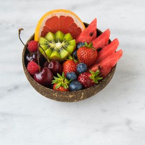 Превью обои ягоды, фрукты, клубника, вишня, арбуз, киви, черника