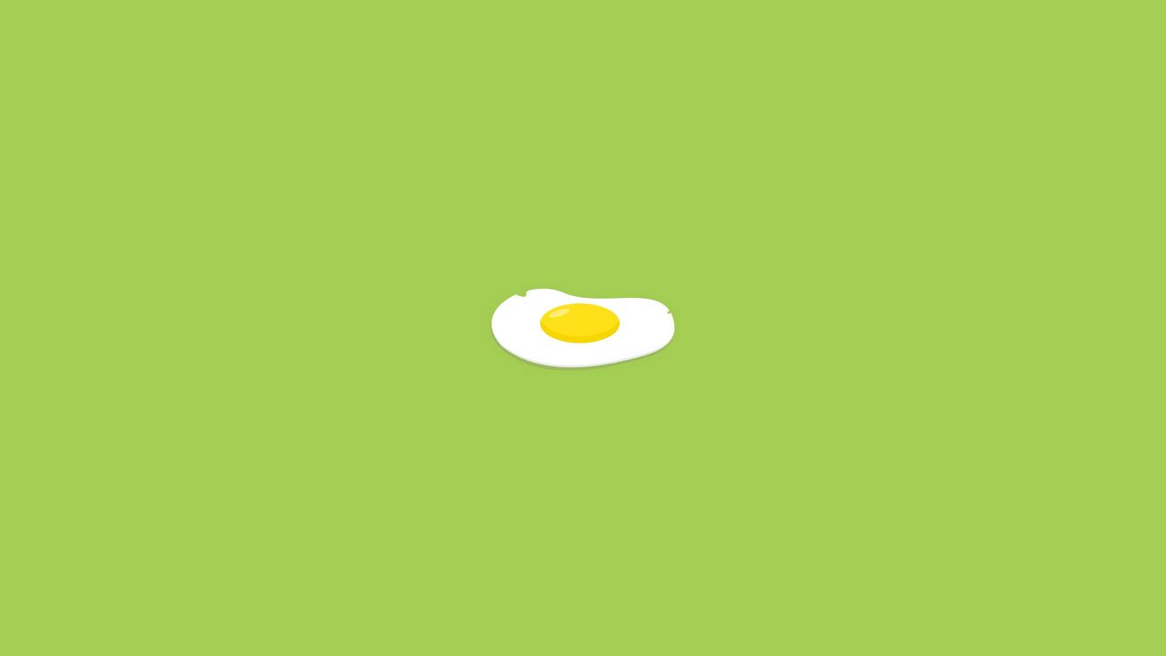 Обои яичница, минимализм, еда, рисунок, фон