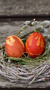 Превью обои яйца, пасха, верба, декорирование