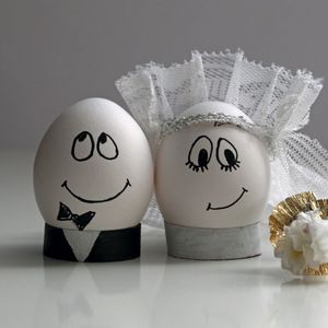 Превью обои яйца, свадьба, пасха, украшение, пара