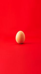 Превью обои яйцо, куриное яйцо, красный, минимализм