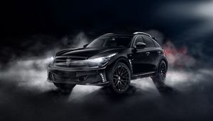 Превью обои infiniti qx70, infiniti, кроссовер, черный