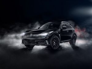 Превью обои infiniti qx70, infiniti, кроссовер, черный