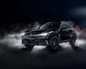 Превью обои infiniti qx70, infiniti, кроссовер, черный