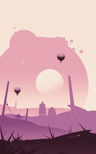 Превью обои инопланетяне, планета, арт